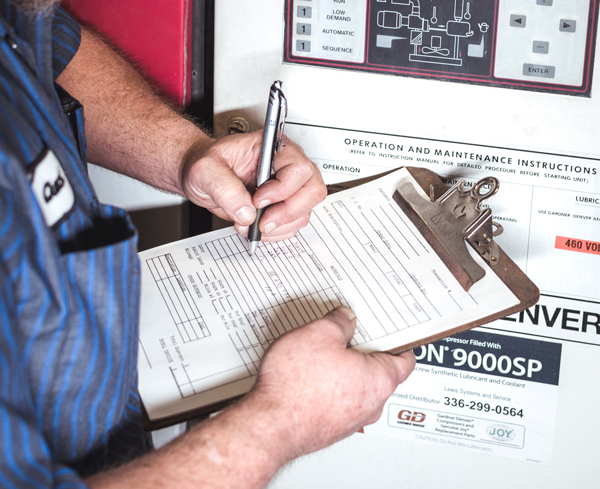 air compressor maintenance checklist
